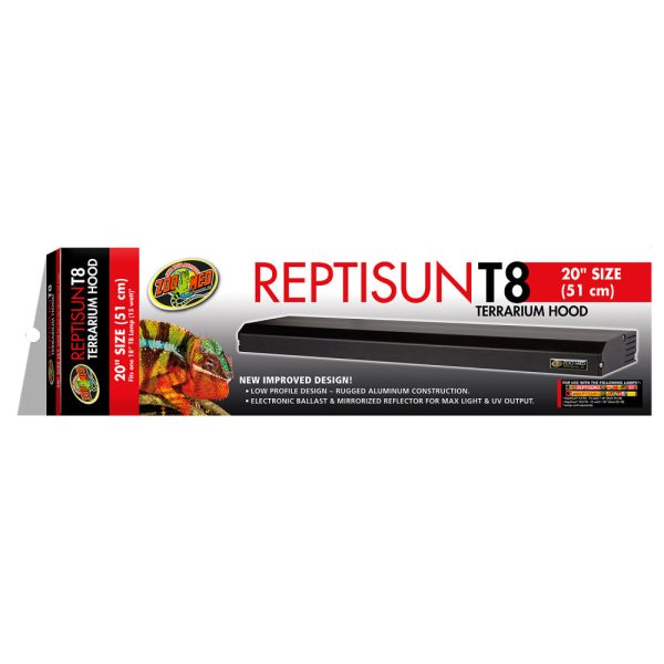 Zoo Med Reptisun T8 Terrarium Hood Supply