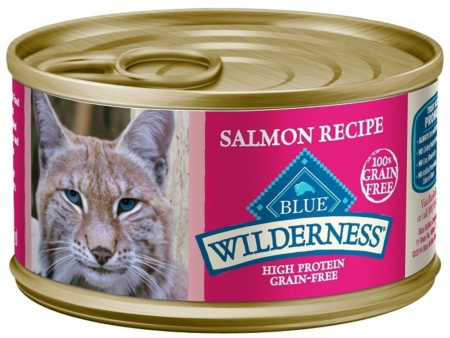 Blue Buffalo Wilderness High-Protein Grain-Free Adult Salmon Recipe Canned Cat Food Cheap