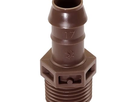 XFFMA050 - Barb Male Adapter - 17mm x 1 2 in. NPT Hot on Sale