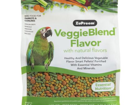 Zupreem VeggieBlend Flavor Food with Natural Flavors for Parrots and Conures Fashion