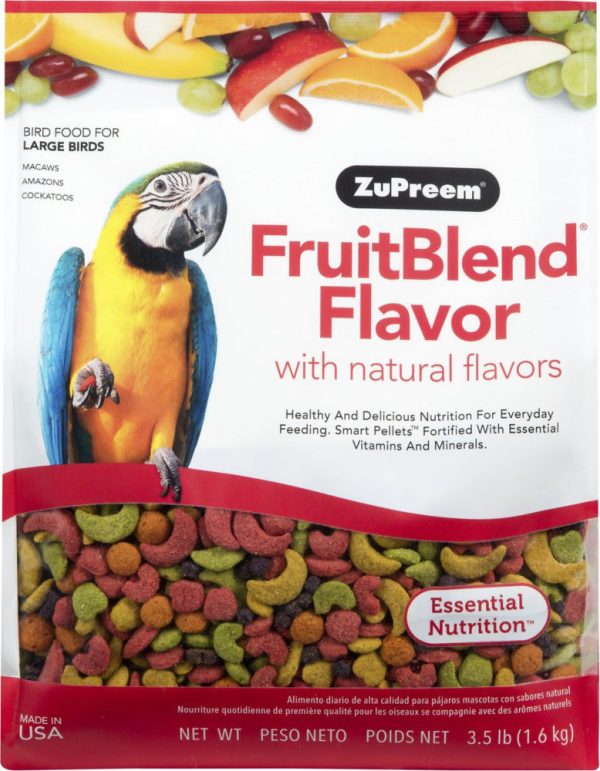 Zupreem FruitBlend Flavor Food with Natural Flavors for Large Birds Discount