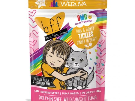 Weruva BFF Tuna & Turkey Tickles Recipe Pouches Wet Cat Food Discount