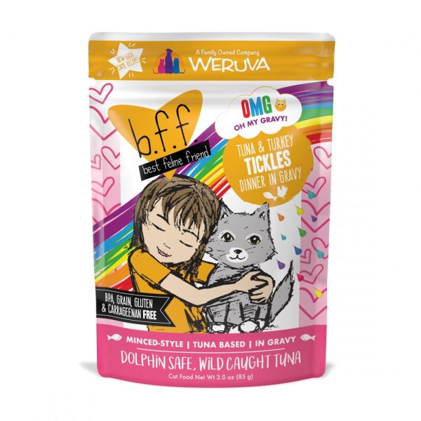 Weruva BFF Tuna & Turkey Tickles Recipe Pouches Wet Cat Food Discount