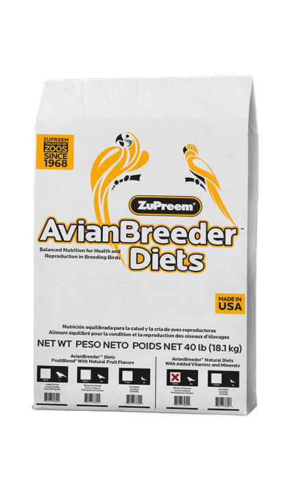 Zupreem AvianBreeder Natural Food with Added Vitamins and Minerals for Parrots and Conures For Discount