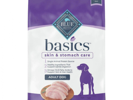 Blue Buffalo Basics Adult Skin & Stomach Care Grain-Free Turkey & Potato Recipe Adult Dry Dog Food Fashion