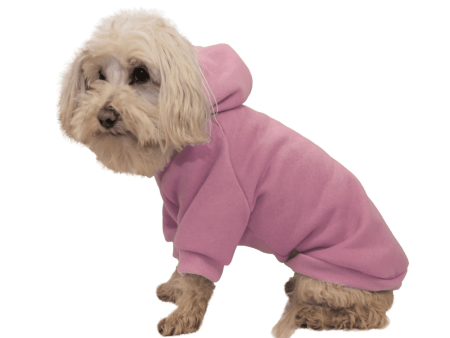 Pet Life Fashion Plush Cotton Hooded Pink Dog Sweater For Discount