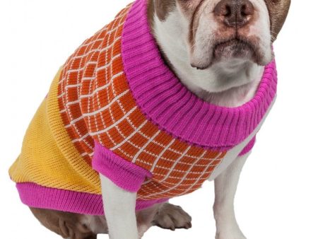 Pet Life Lovable Bark Heavy Knitted Ribbed Dog Sweater Online now