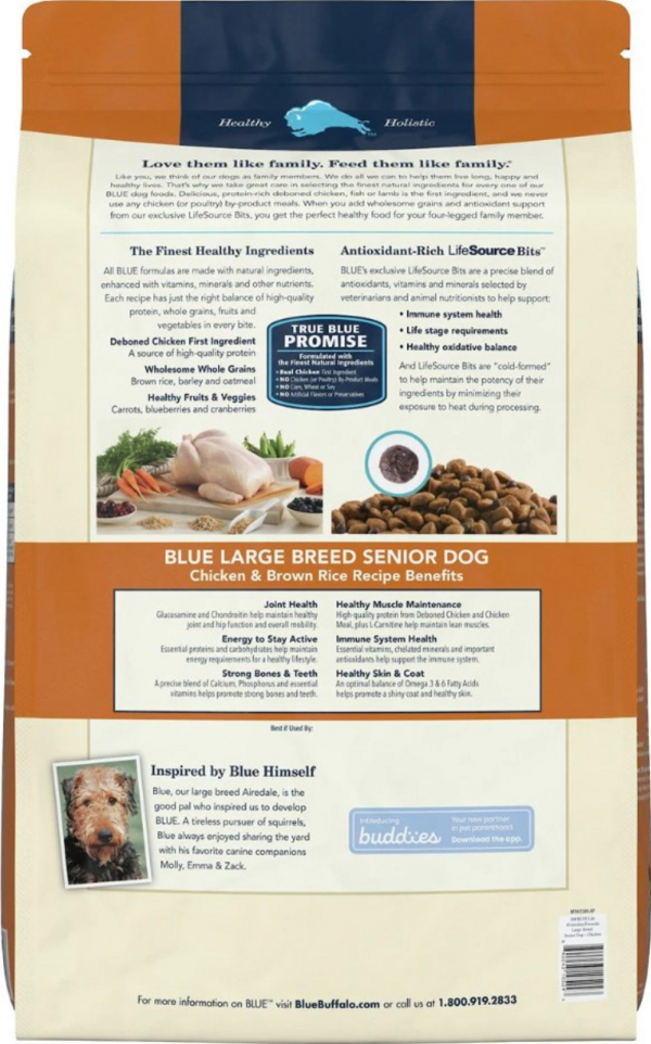 Blue Buffalo Life Protection Formula Large Breed Senior Chicken & Brown Rice Recipe Dry Dog Food Cheap