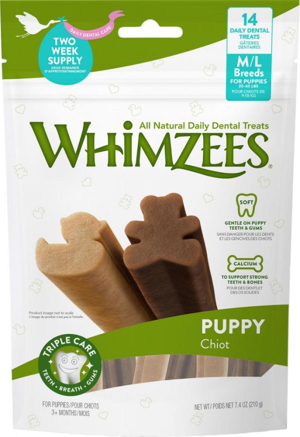 Whimzees Puppy Dental Chew Dog Treats For Discount