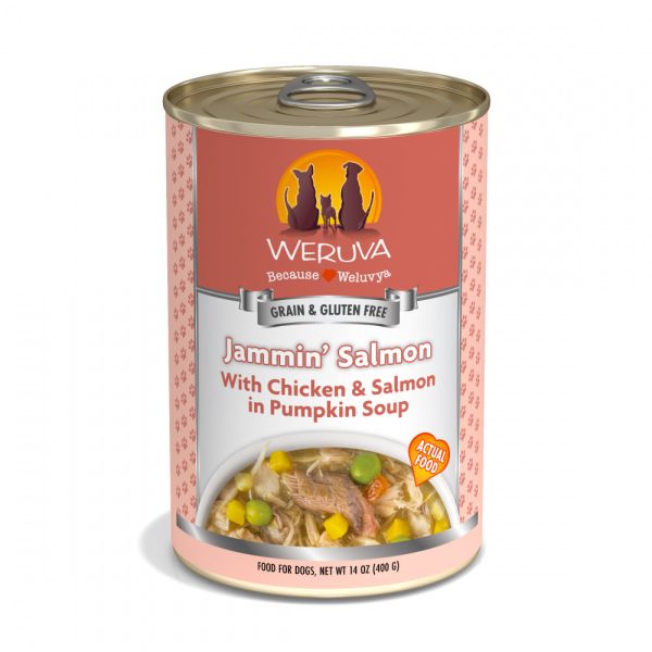 Weruva Jammin Salmon with Chicken & Salmon in Pumpkin Soup Canned Dog Food For Discount