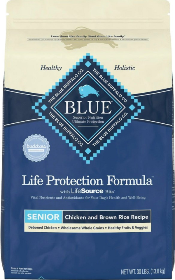 Blue Buffalo Life Protection Formula Senior Chicken & Brown Rice Recipe Dry Dog Food Online Hot Sale