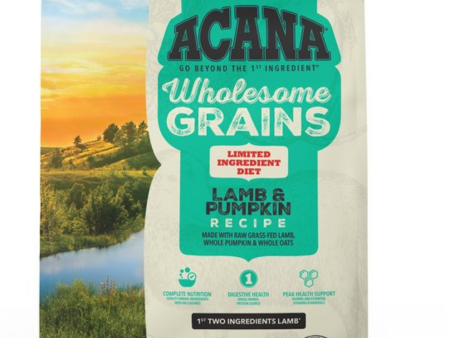 ACANA Wholesome Grains, Lamb & Pumpkin Recipe, Limited Ingredient Diet Dry Dog Food Online Sale