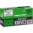 White Plastic Knives (600ct) Online Sale