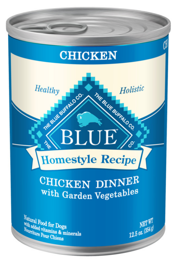 Blue Buffalo Homestyle Recipe Adult Chicken Dinner with Garden Vegetables Canned Dog Food Hot on Sale