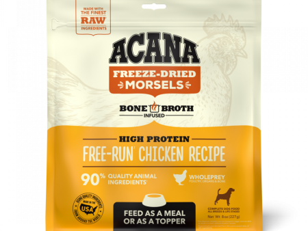 ACANA Freeze Dried Dog Food & Topper, Grain Free, High Protein,  Fresh & Raw Animal Ingredients, Free Run Chicken Recipe, Morsels For Cheap