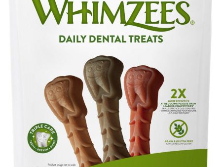 Whimzees Daily Use Brushzees Small Pack Dental Dog Treats Supply