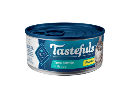 Blue Buffalo Tastefuls Natural Flaked Tuna Entree in Gravy Wet Cat Food Hot on Sale