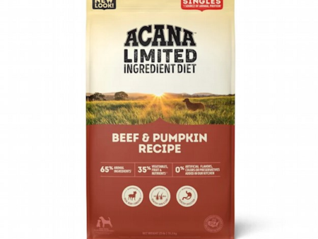 ACANA Singles, Beef & Pumpkin Recipe, Limited Ingredient Diet Dry Dog Food Hot on Sale