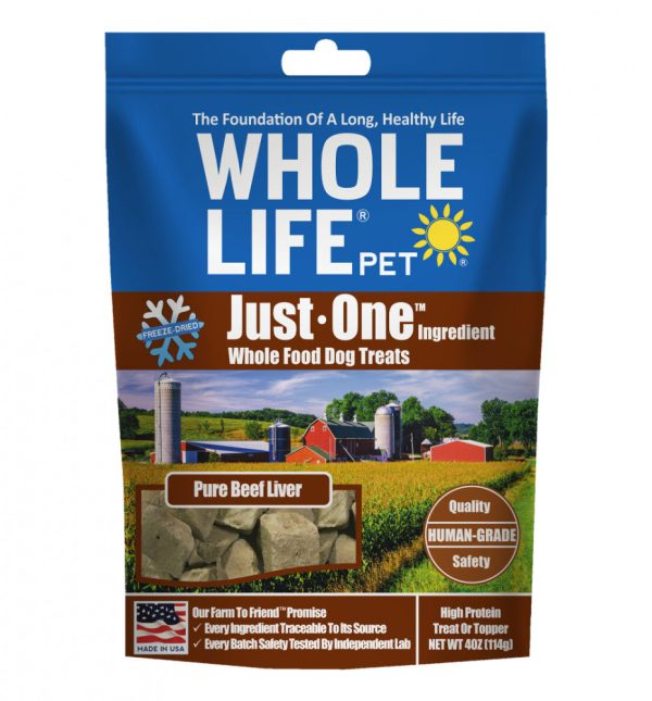 Whole Life Pet Just One Ingredient Freeze Dried Beef Liver Treats for Dogs Cheap