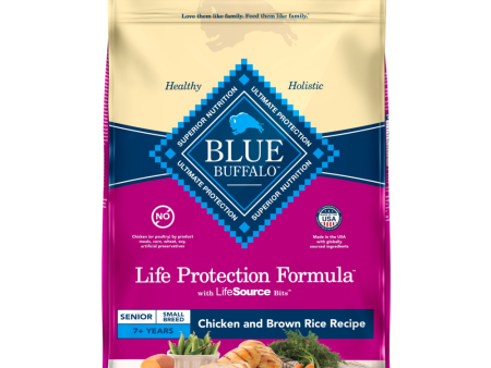 Blue Buffalo Life Protection Formula Small Breed Senior Chicken & Brown Rice Recipe Dry Dog Food For Cheap