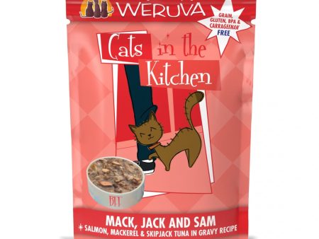 Weruva Cats In the Kitchen Mack Jack and Sam Cat Pouches Wet Cat Food Discount