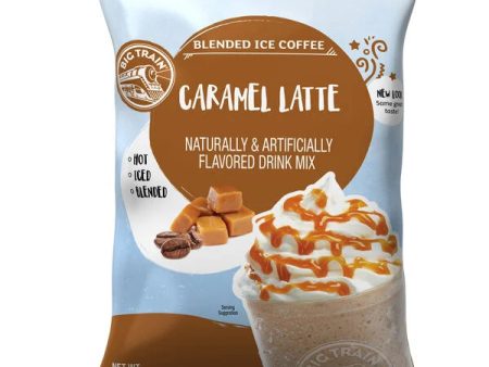 Big Train 3.5 lb. Caramel Latte Blended Ice Coffee Mix Fashion