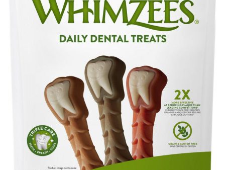 Whimzees Daily Use Brushzees Medium Pack Dental Dog Treats Online