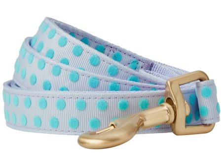 Blueberry Pet Velvety Polka Dot Flocking Dog Leash in Pastel Purple For Sale