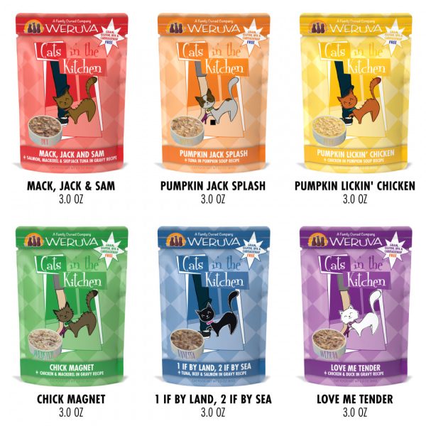 Weruva Grain Free Cats in the Kitchen Pouches Variety Pack Supply