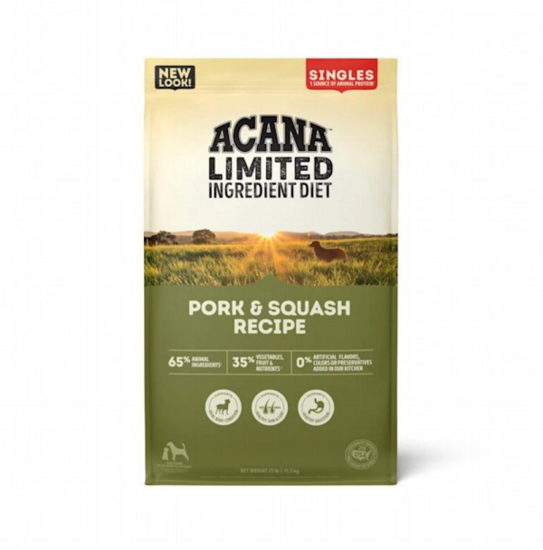 ACANA Singles Limited Ingredient Grain Free High Protein Pork & Squash Recipe Dry Dog Food Discount