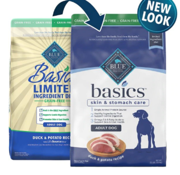 Blue Buffalo Basics Adult Skin & Stomach Care Grain-Free Duck & Potato Recipe Dry Dog Food For Cheap