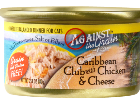 Against the Grain Caribbean Club with Chicken and Cheese Canned Cat Food For Cheap