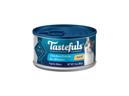 Blue Buffalo Tastefuls Chicken Pate Entree for Kittens Wet Cat Food Fashion