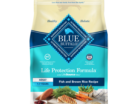 Blue Buffalo Life Protection Formula Adult Fish & Brown Rice Recipe Dry Dog Food Supply