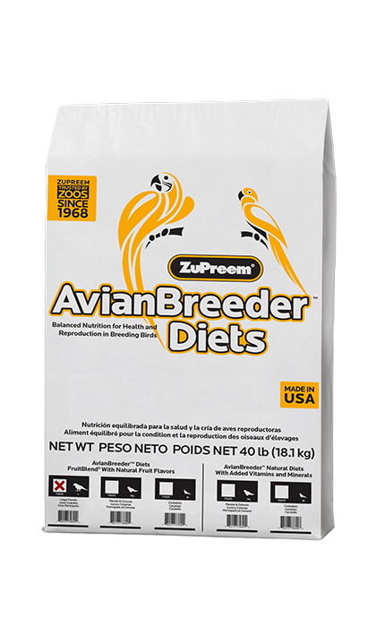 Zupreem AvianBreeder FruitBlend Flavor Food with Natural Flavors for Large Birds Online now