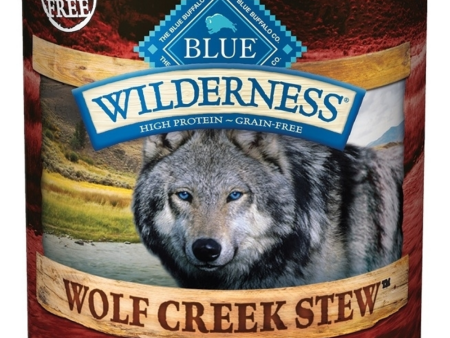 Blue Buffalo Wilderness Wolf Creek Stew Grain-Free Hearty Beef Stew Adult Canned Dog Food on Sale