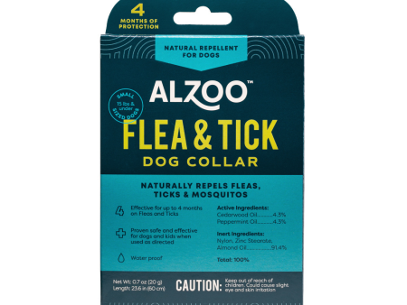 Alzoo Natural F&T Collar for Dogs Online now