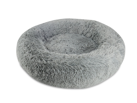 Arlee Pet Products Shaggy Calming Orthopedic Donut Bed Grey For Discount