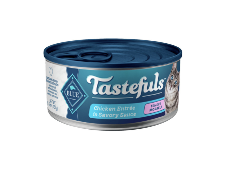 Blue Buffalo Tastefuls Adult Tender Morsels Chicken Entree in Savory Sauce Wet Cat Food Online Sale