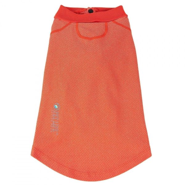 Pet Life Active Relax Stretch Fur Flexed Orange Polo Dog T-Shirt Online