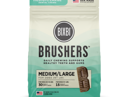 Bixbi Dog Brushers Dental Chew for Medium & Large Dogs Discount