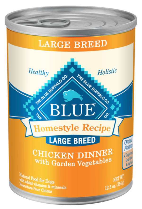 Blue Buffalo Homestyle Recipe Large Breed Adult Chicken Dinner with Garden Vegetables Canned Dog Food Online Hot Sale