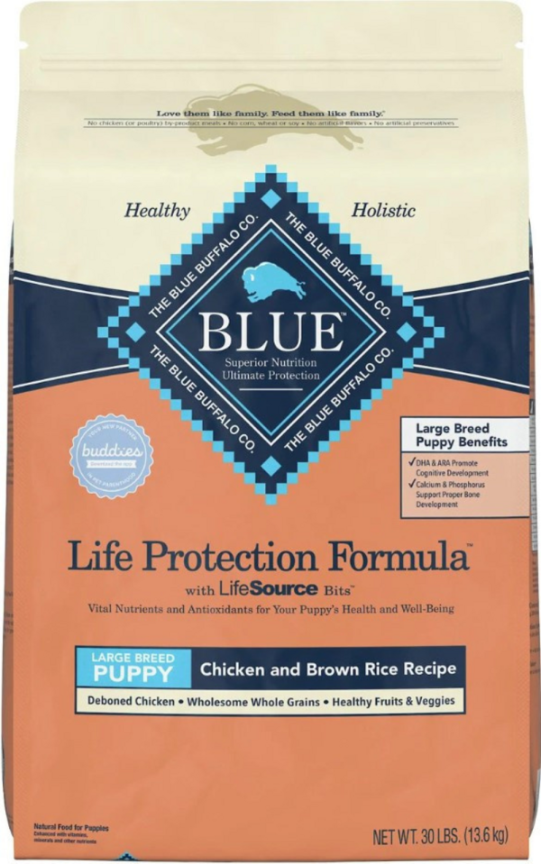 Blue Buffalo Life Protection Formula Large Breed Puppy Chicken & Brown Rice Recipe Dry Dog Food Online now