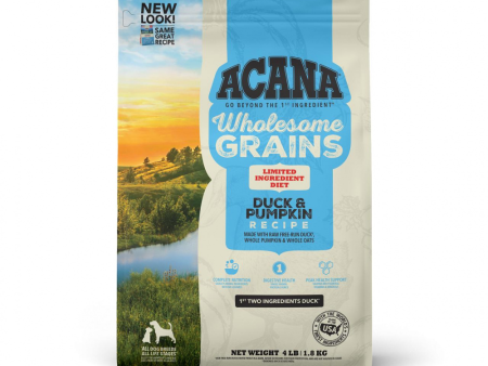 ACANA Wholesome Grains, Duck & Pumpkin Recipe, Limited Ingredient Diet Dry Dog Food For Discount