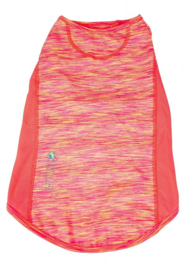 Pet Life Active Warf Speed Sporty Performance Dog T-Shirt in Neon Orange For Sale